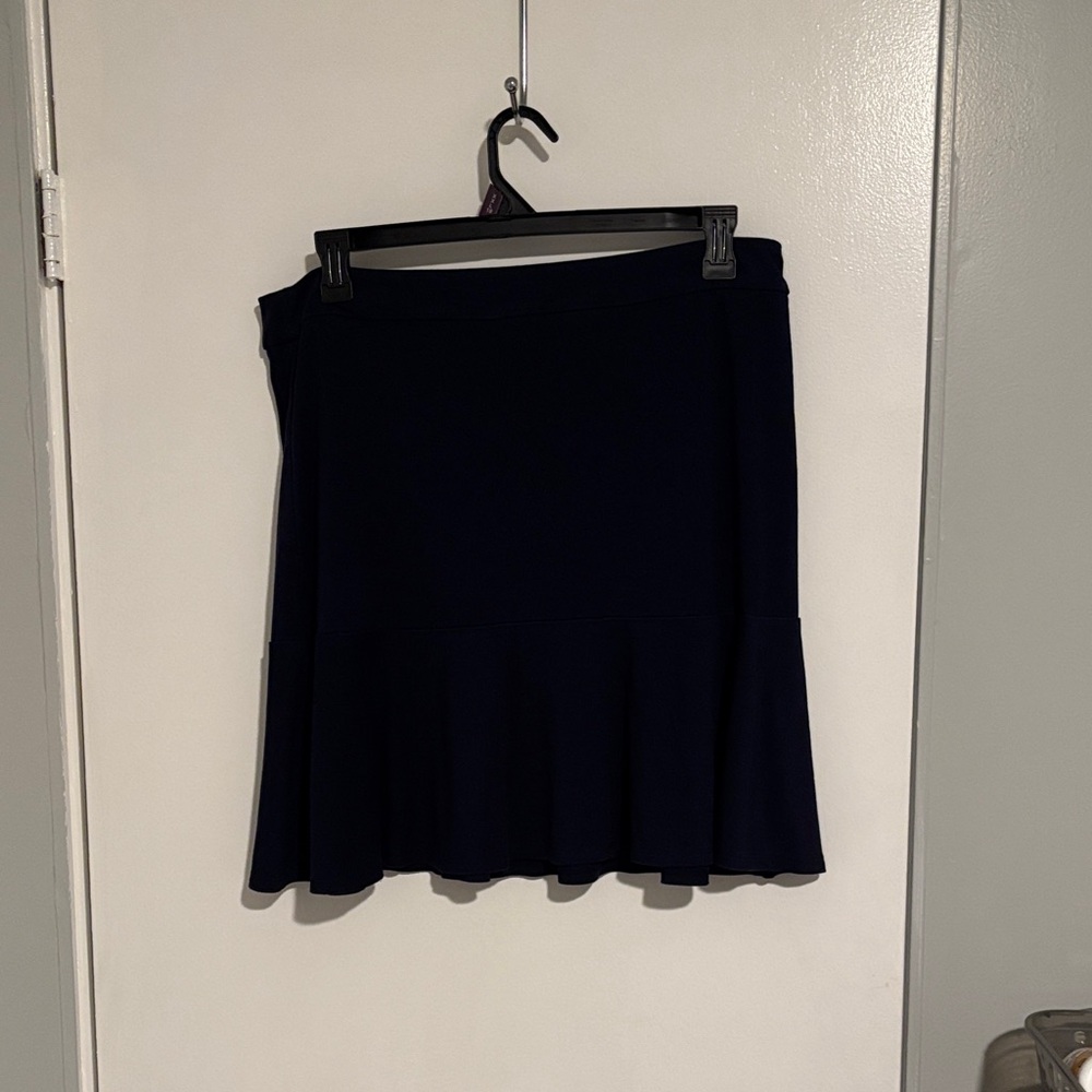 Chic Midnight Blue A-Line Skirt